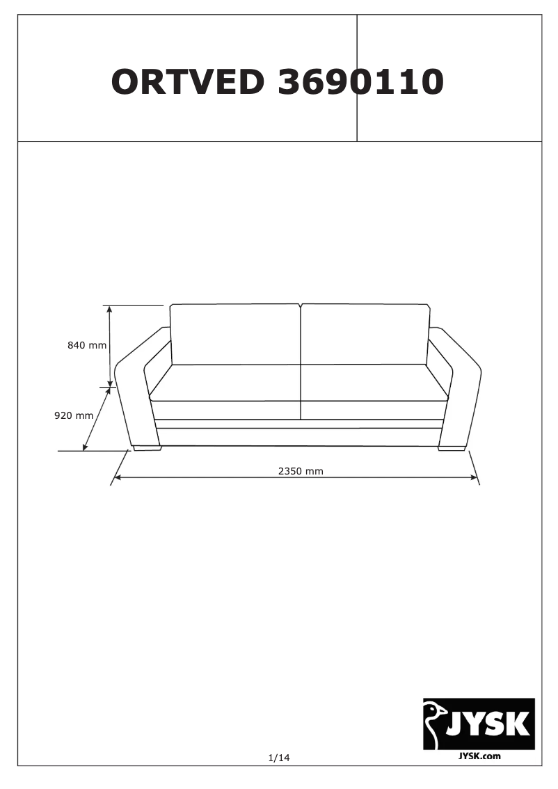 Imagen de la primera página del manual del dispositivo Ortved