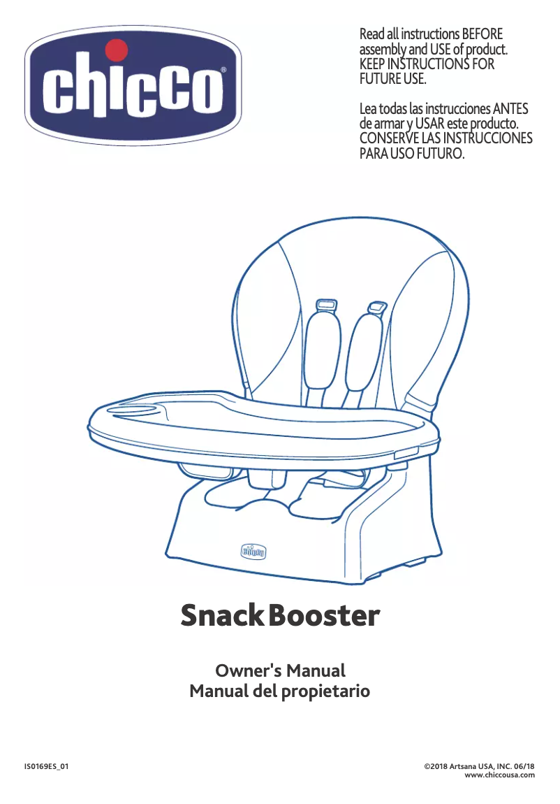 Página 1 del manual Manual de usuario Chicco Snack Booster