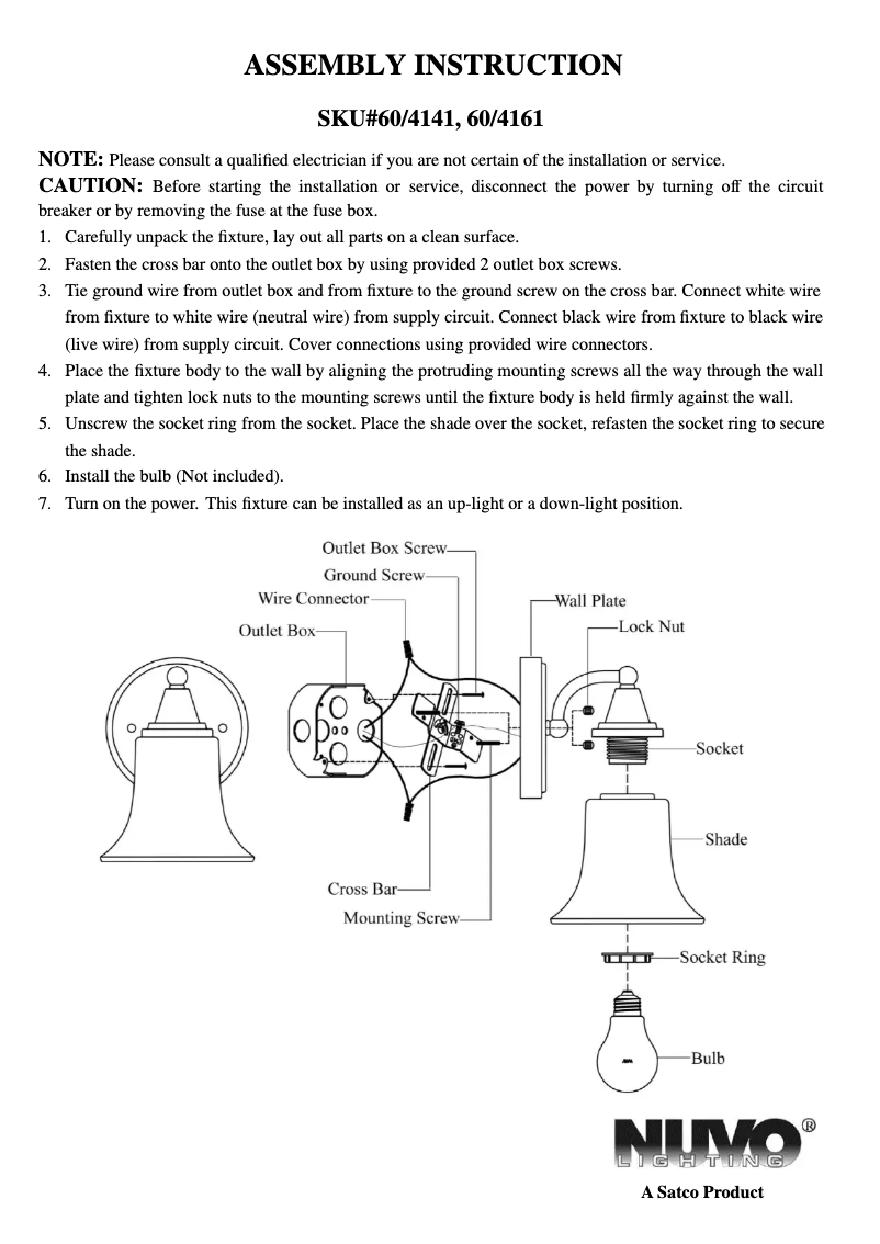 Imagen de la primera página del manual del dispositivo Surrey 60/4141