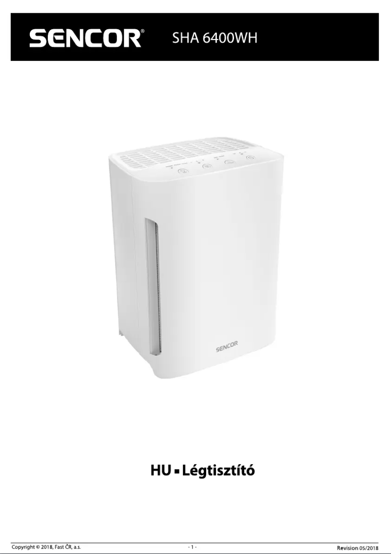 Imagen de la primera página del manual del dispositivo SHA 6400WH