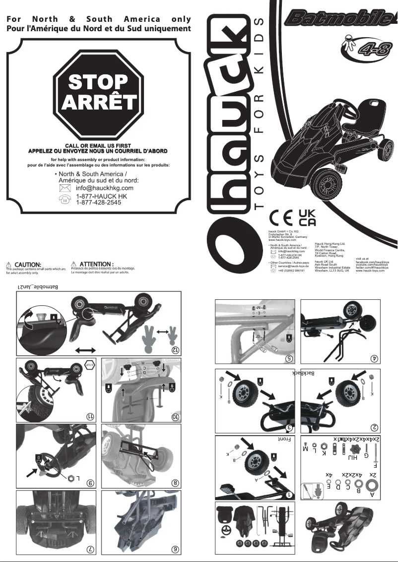 Página 1 del manual Manual de usuario Hauck Batmobile