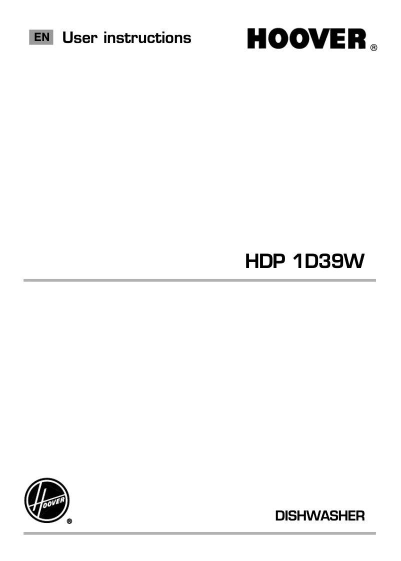 Imagen de la primera página del manual del dispositivo HDP 1D39W Dynamic