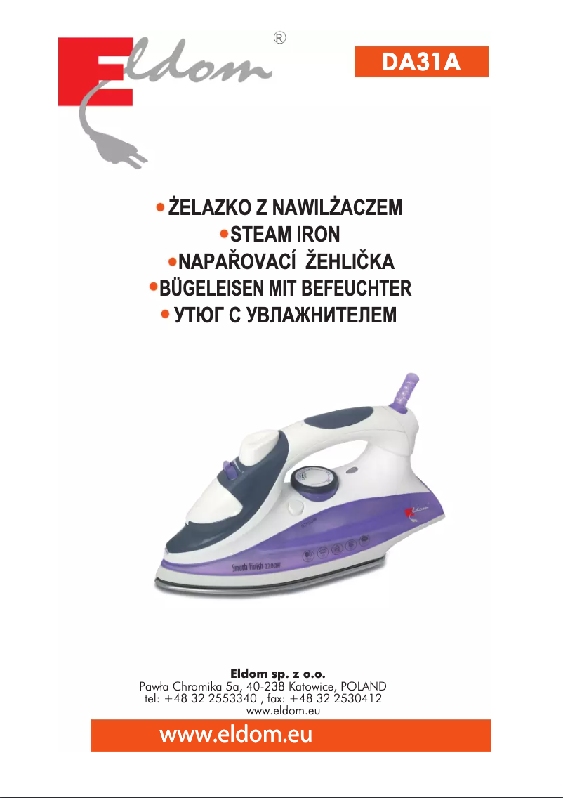 Imagen de la primera página del manual del dispositivo DA31A