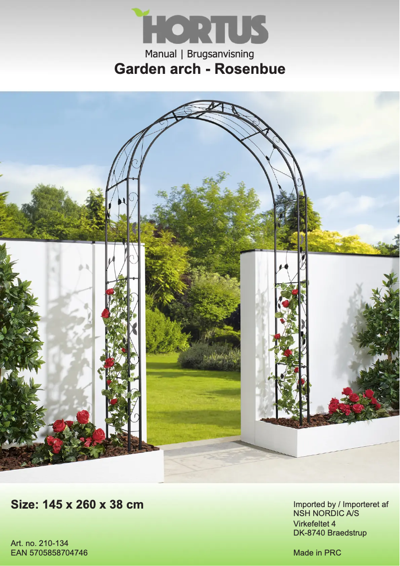 Imagen de la primera página del manual del dispositivo 210-134