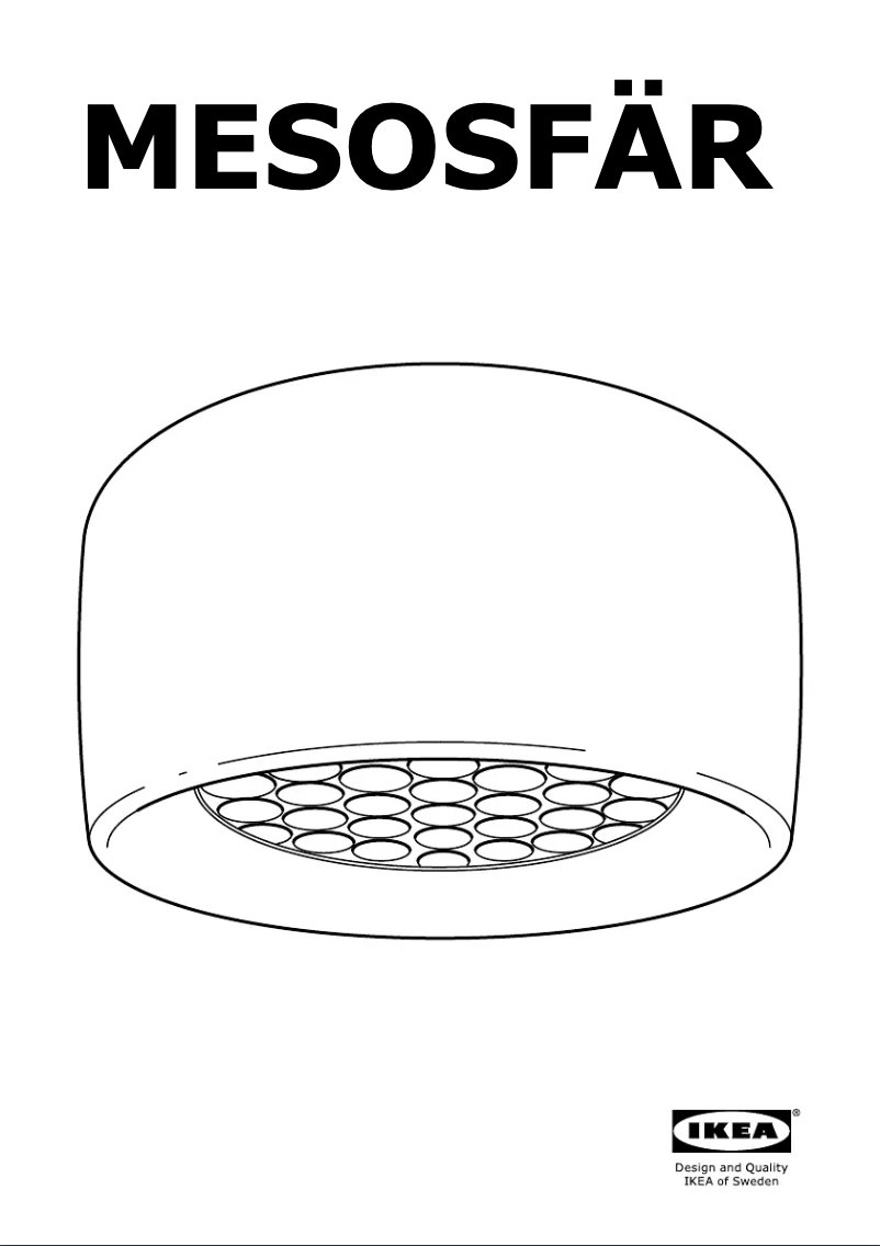 Imagen de la primera página del manual del dispositivo MESOSFAR