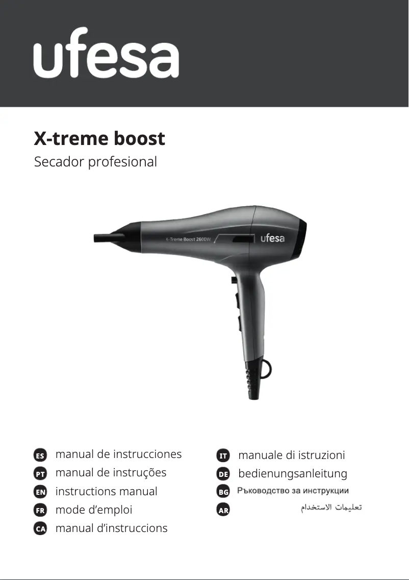 Página 1 del manual Manual de usuario Ufesa X-Treme Boost