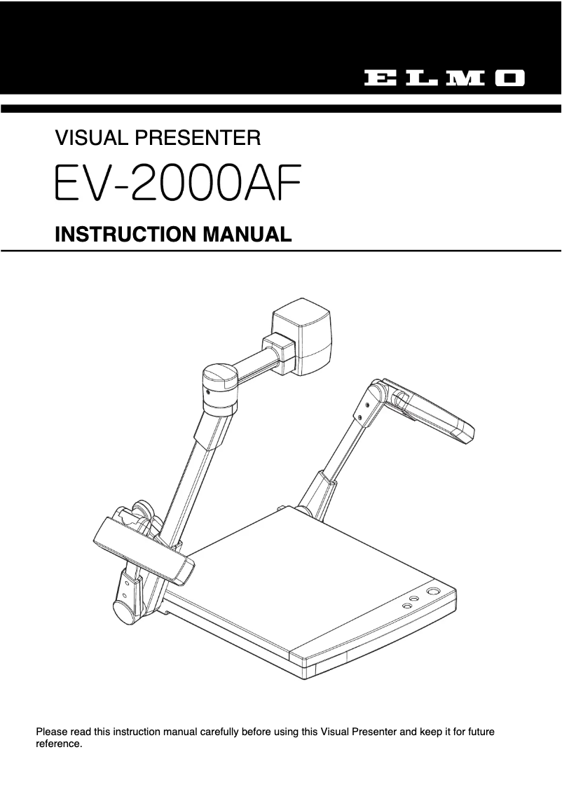 Imagen de la primera página del manual del dispositivo EV-2000AF