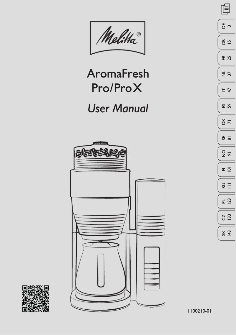 Imagen de la primera página del manual del dispositivo AromaFresh Pro II