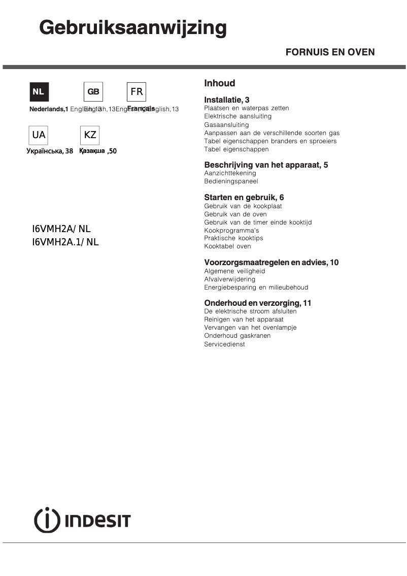 Imagen de la primera página del manual del dispositivo I6VMH2A.1