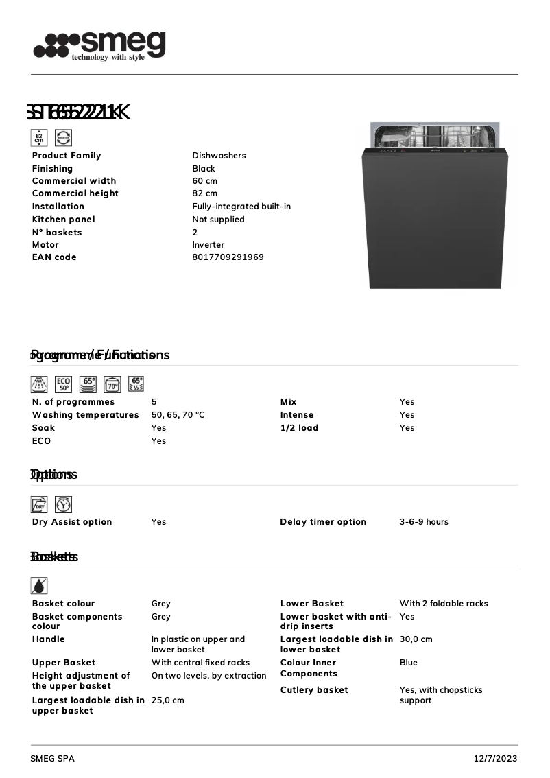 Imagen de la primera página del manual del dispositivo ST65221K
