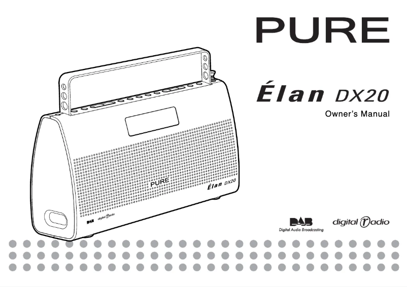 Imagen de la primera página del manual del dispositivo Elan DX 20