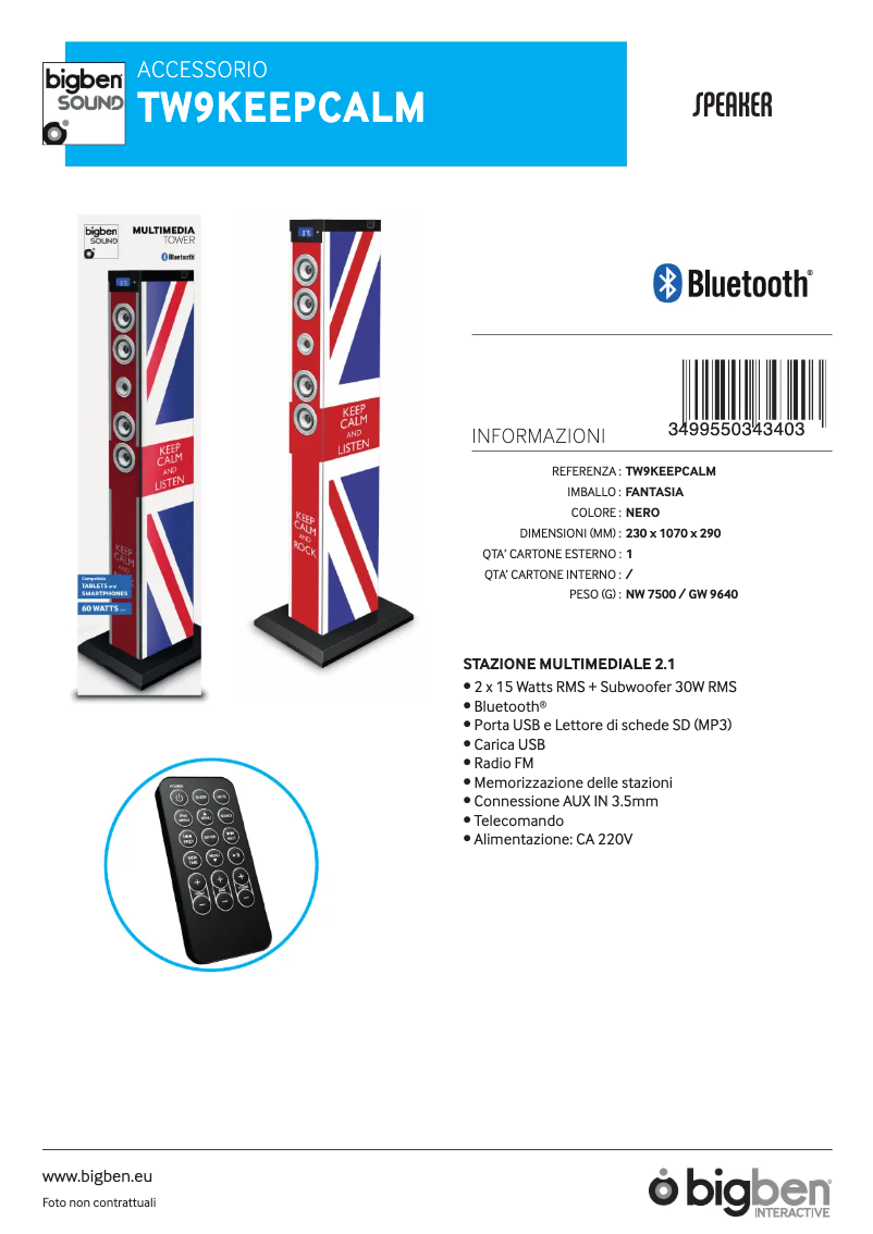 Imagen de la primera página del manual del dispositivo TW9