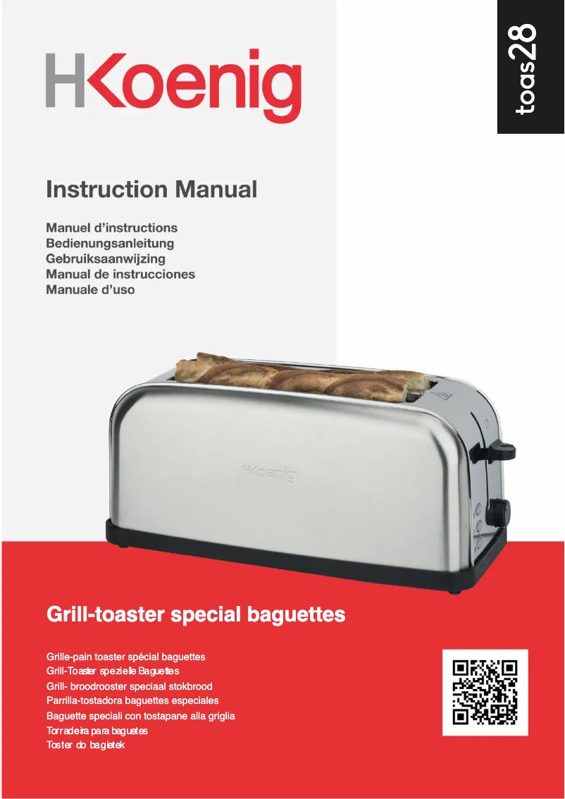 Página 1 del manual Manual de usuario H.Koenig TOAS28