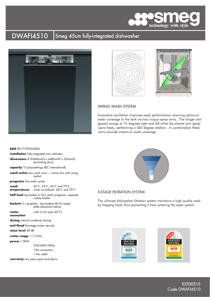 Imagen de la primera página del manual del dispositivo DWAFI4510