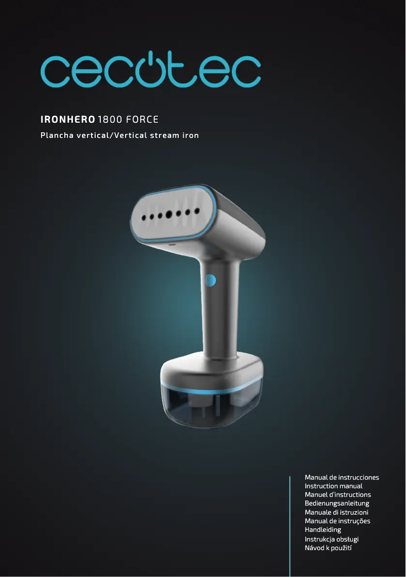 Página 1 del manual Manual de usuario Cecotec IronHero 1800 Force