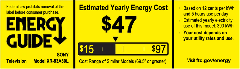 Imagen de la primera página del manual del dispositivo XR-83A80L
