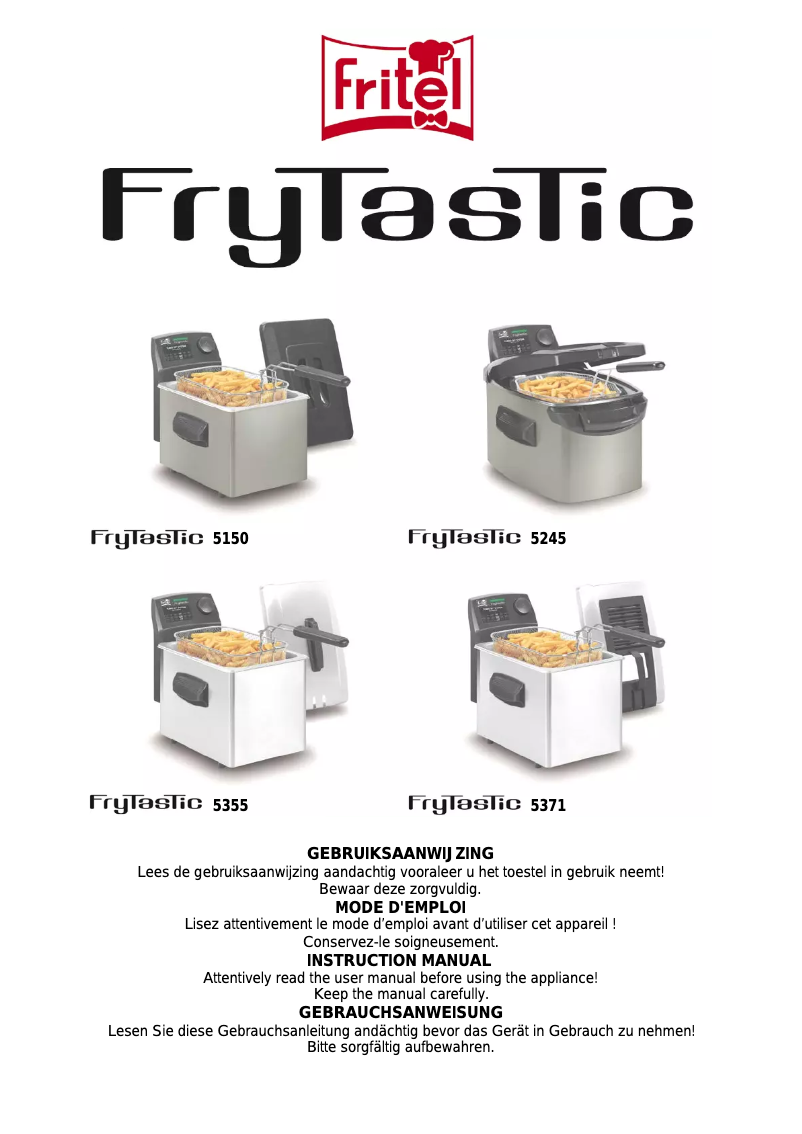 Imagen de la primera página del manual del dispositivo FryTastic 5355