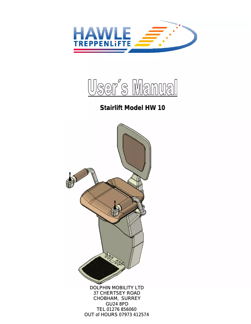 Imagen de la primera página del manual del dispositivo HW 10