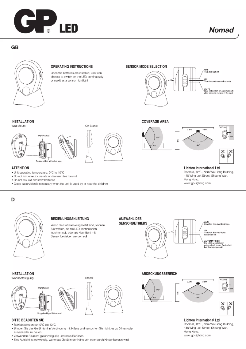 Página 1 del manual Manual de usuario GP 053743-LAME1