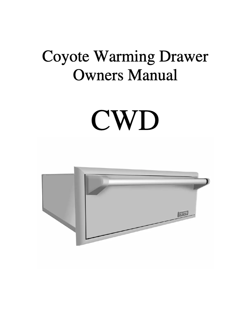 Imagen de la primera página del manual del dispositivo CWD