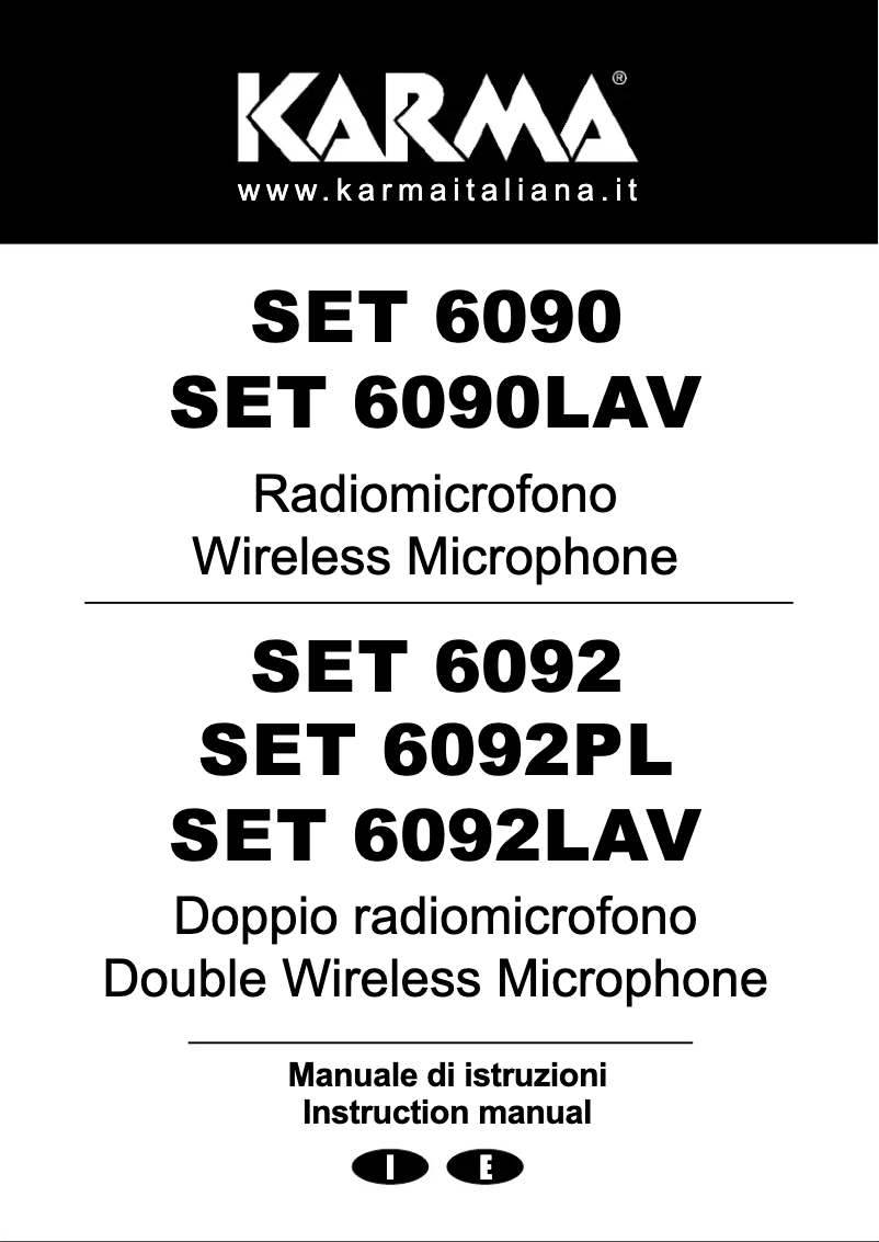 Página 1 del manual Manual de usuario Karma SET 6090