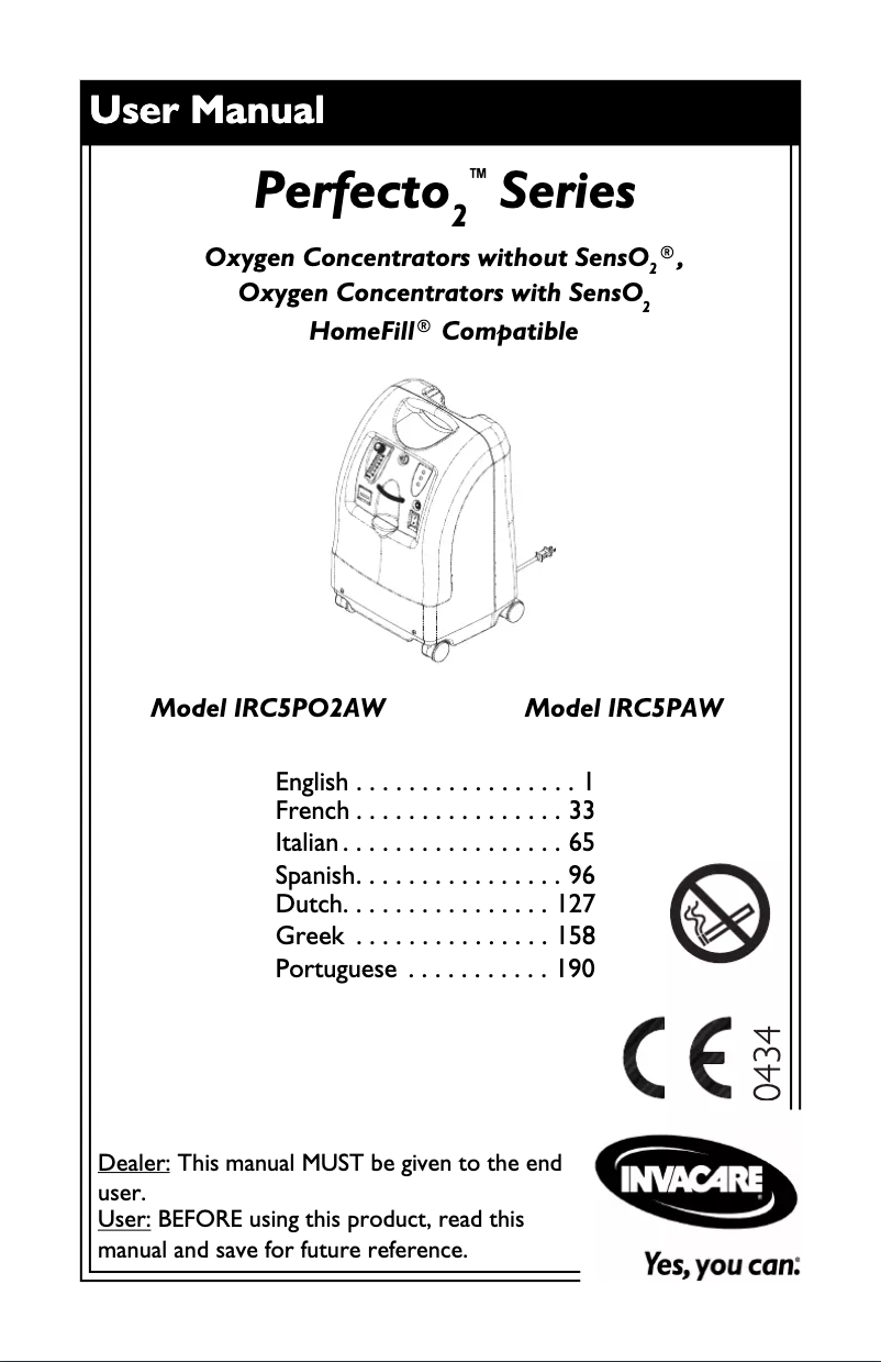 Imagen de la primera página del manual del dispositivo Perfecto IRC5PAW