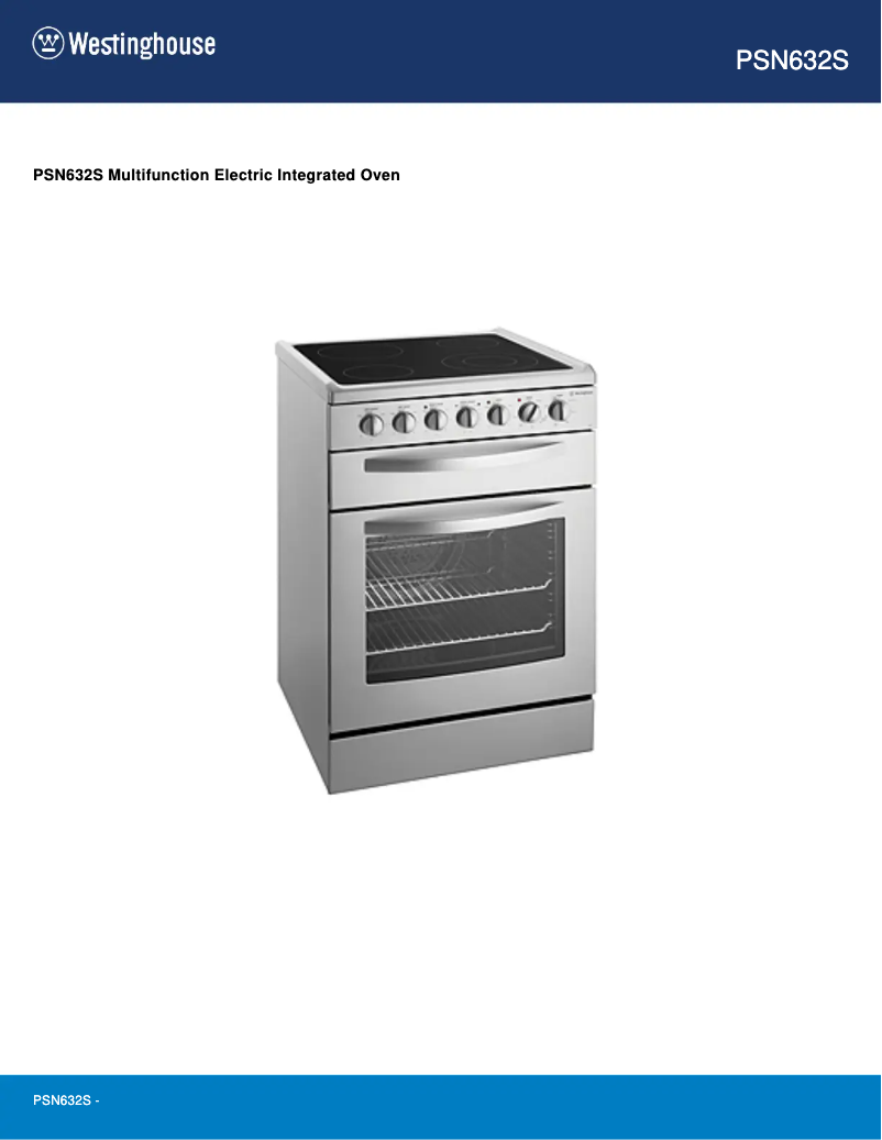 Imagen de la primera página del manual del dispositivo PSN632S