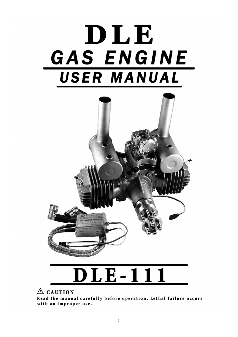 Página 1 del manual Manual de usuario DLE 111