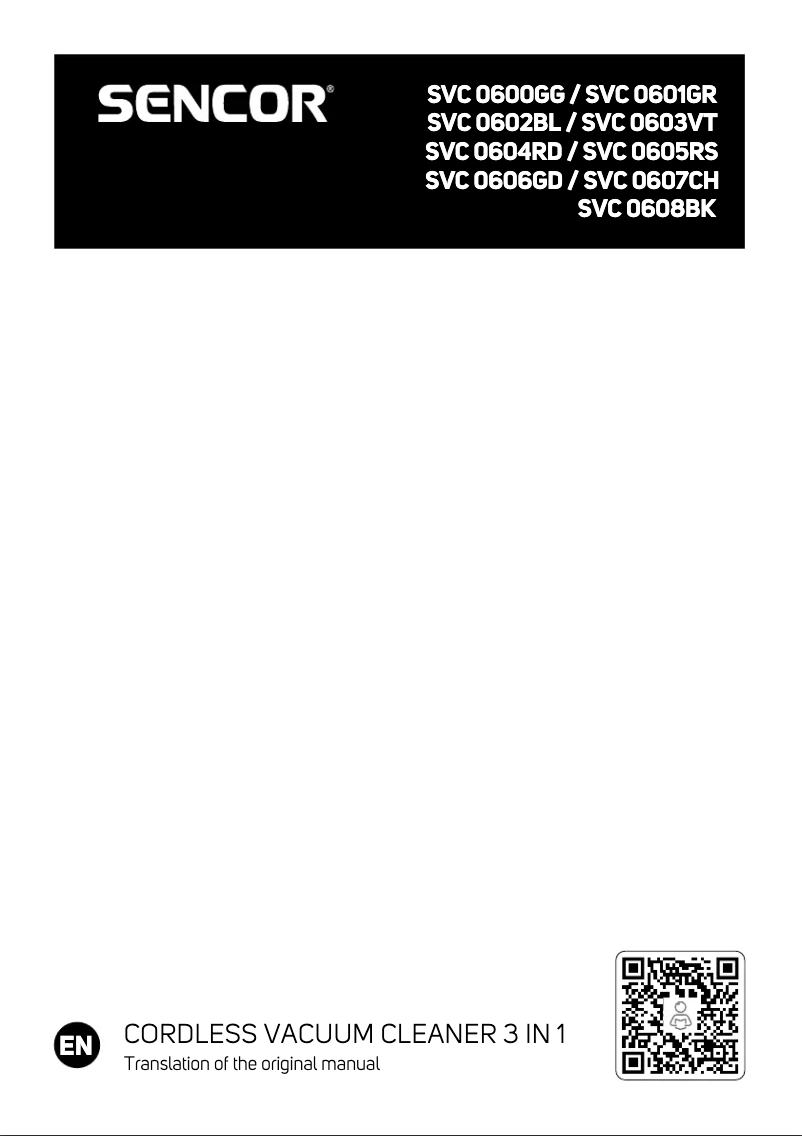 Imagen de la primera página del manual del dispositivo SVC 0602BL