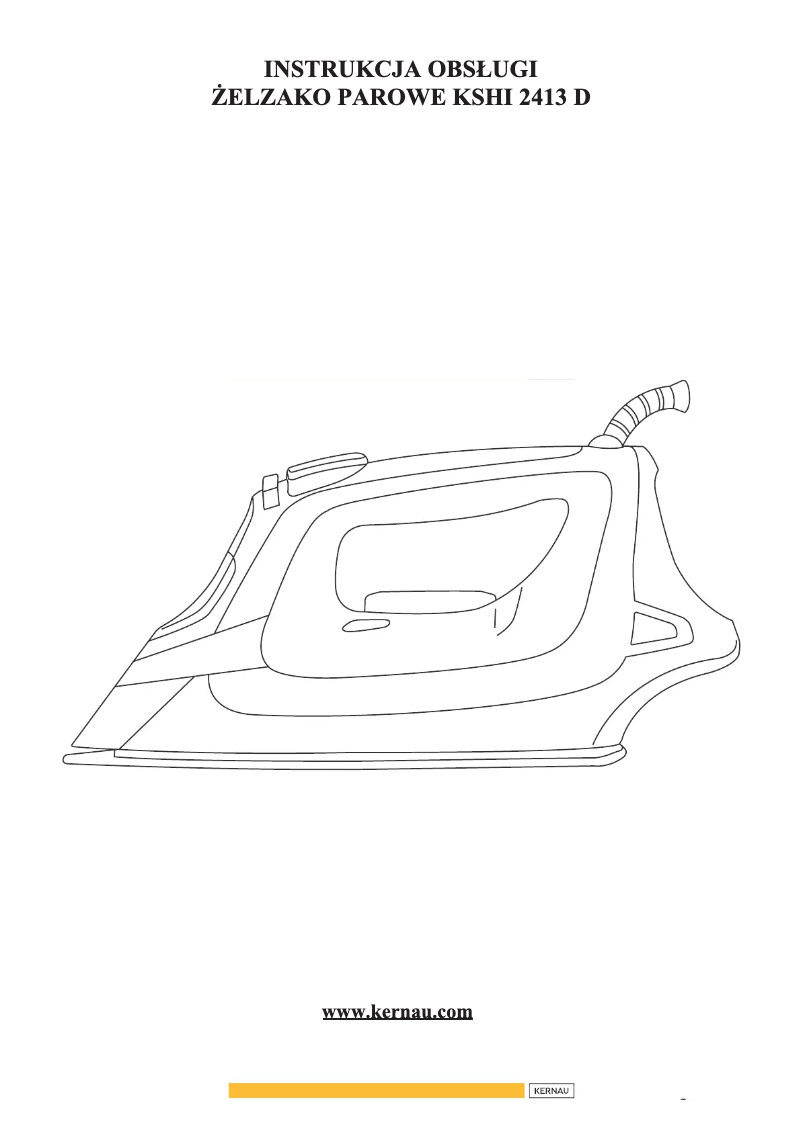 Imagen de la primera página del manual del dispositivo KSHI 2413 D