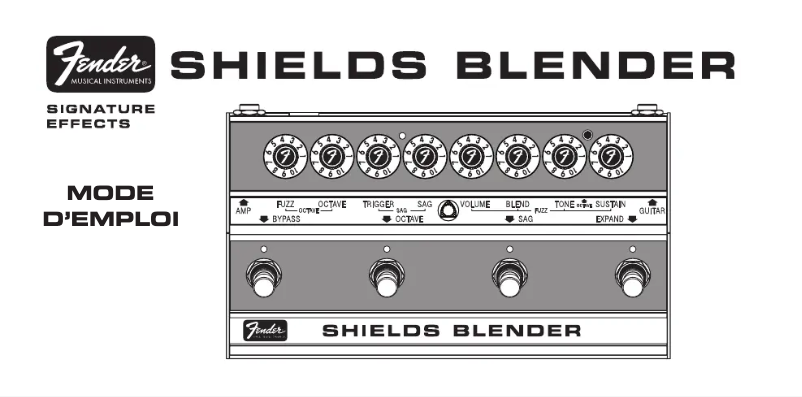 Imagen de la primera página del manual del dispositivo Shields Blender