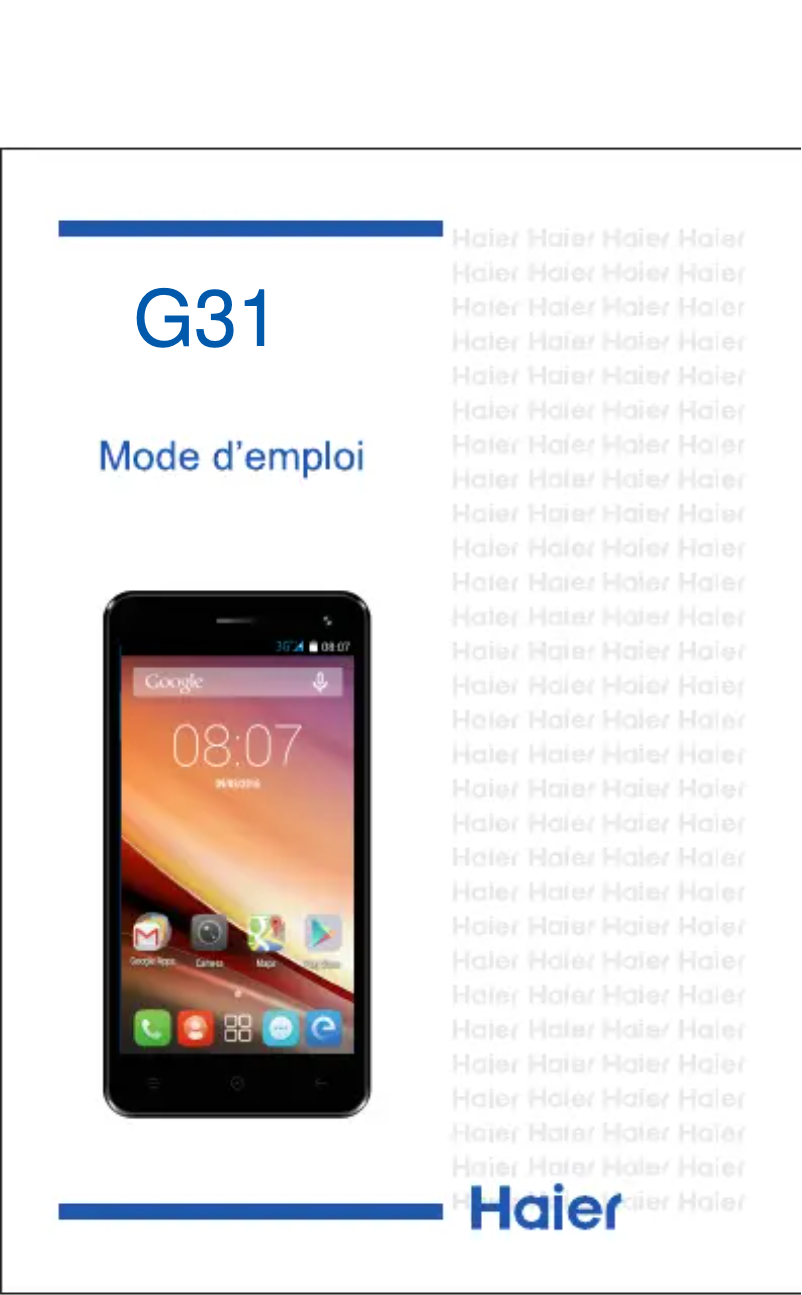 Imagen de la primera página del manual del dispositivo HaierPhone G31