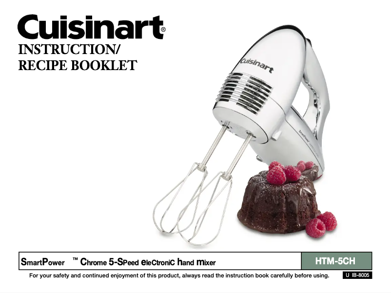 Página nº 1 - Manual de usuario Cuisinart SmartPower HTM-5CH