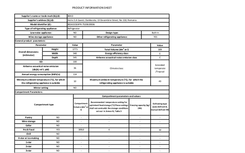 Imagen de la primera página del manual del dispositivo BSSA315E4FN