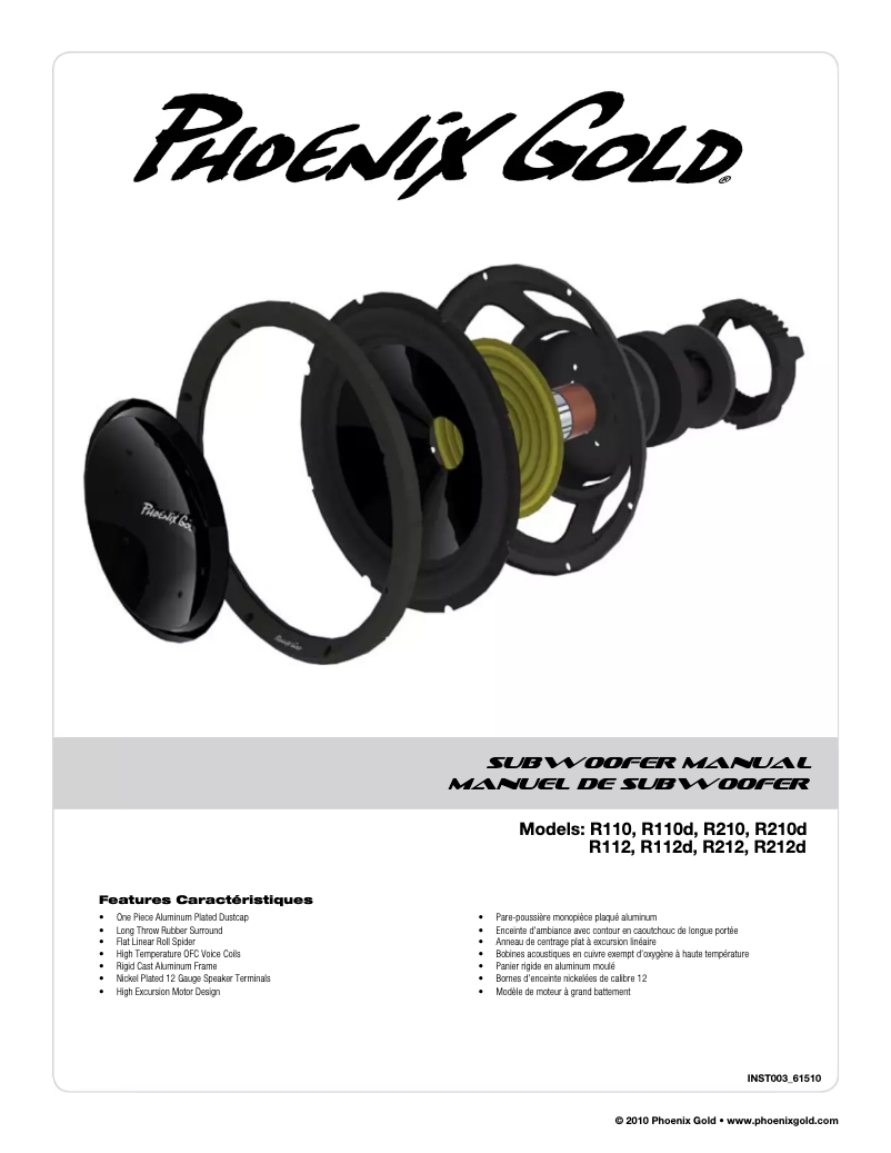 Imagen de la primera página del manual del dispositivo R110d