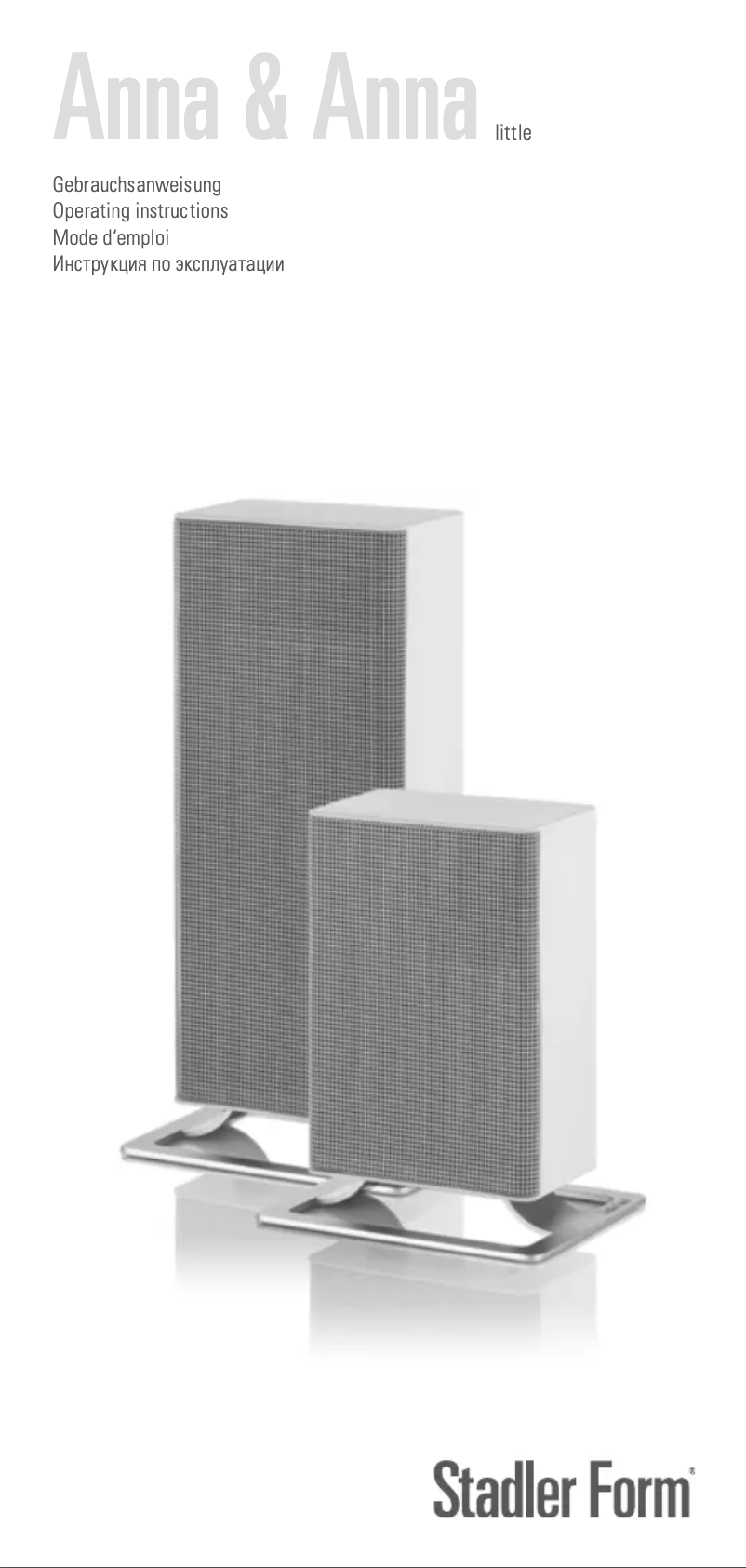 Imagen de la primera página del manual del dispositivo Anna Small