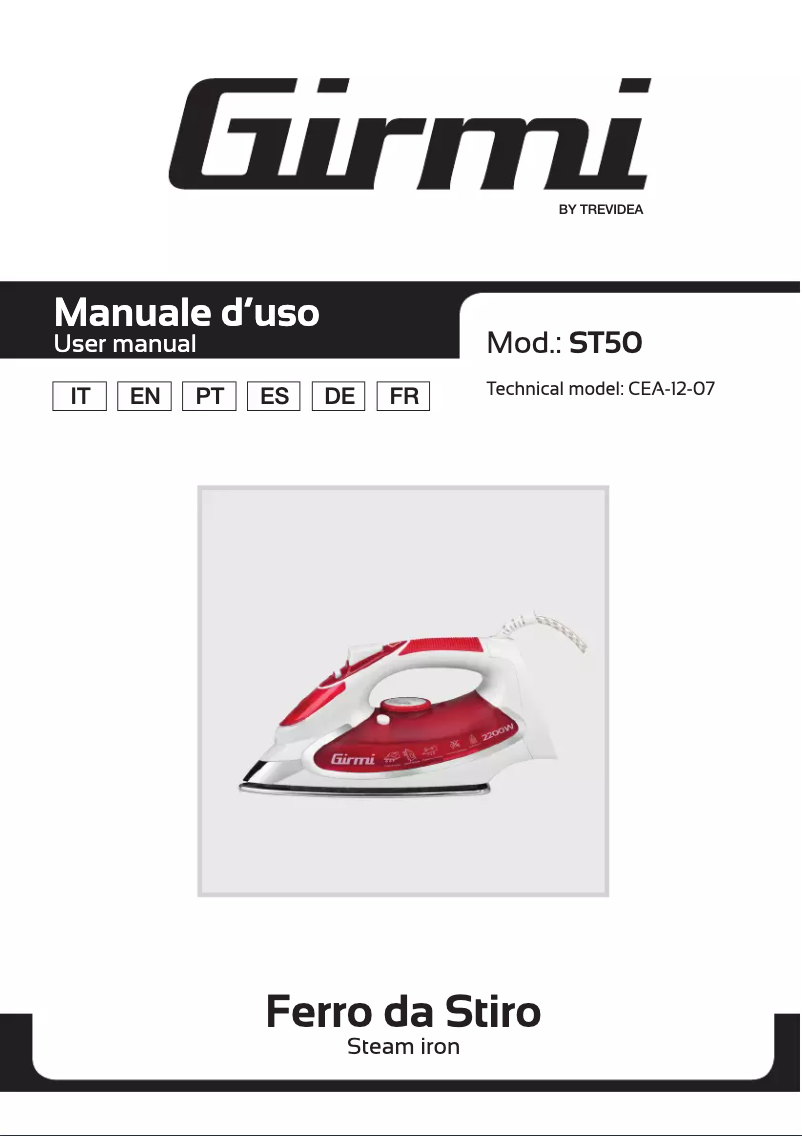 Imagen de la primera página del manual del dispositivo ST50