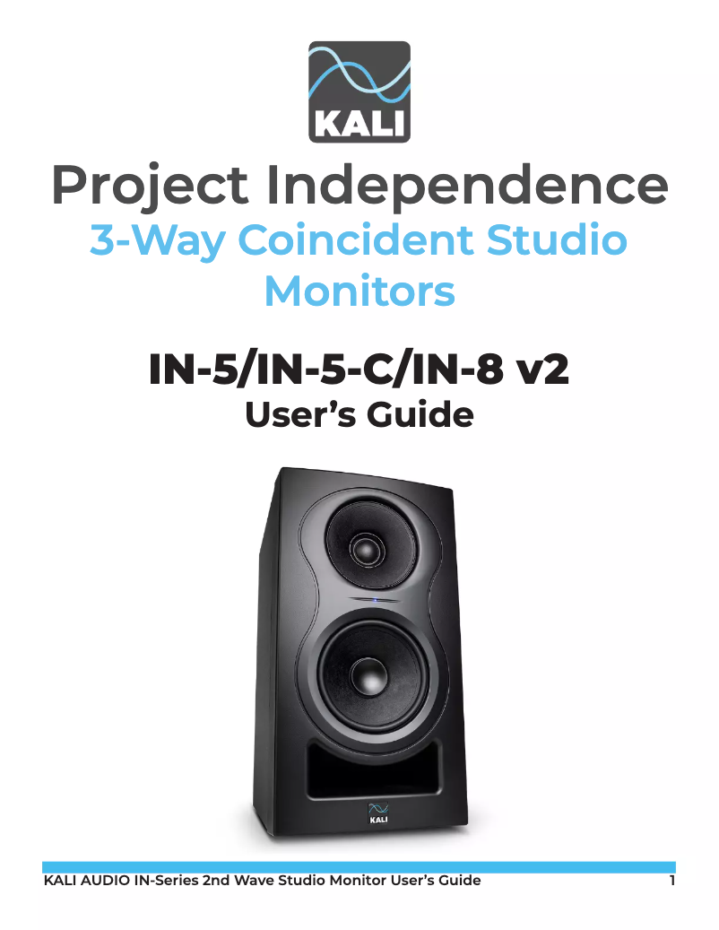Página 1 del manual Manual de usuario Kali Audio Independence IN-5