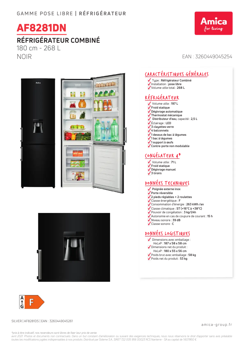Imagen de la primera página del manual del dispositivo AF8281DN