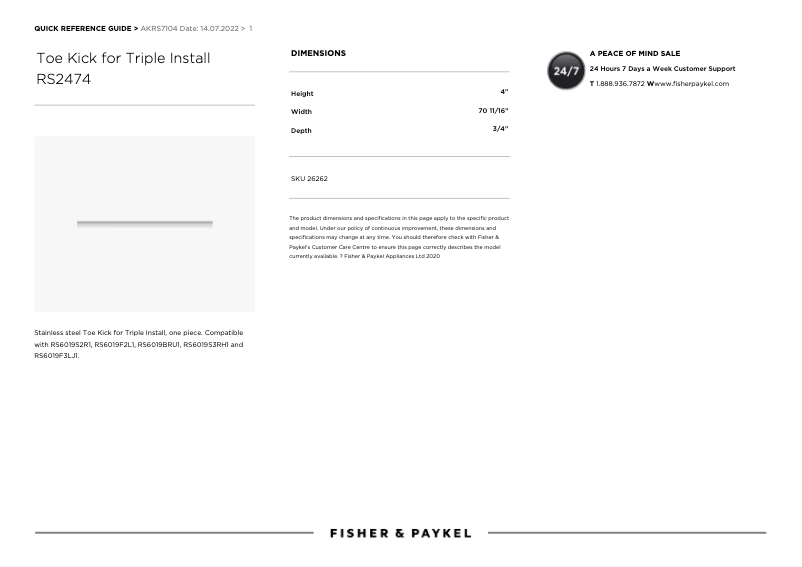 Imagen de la primera página del manual del dispositivo AKRS7104