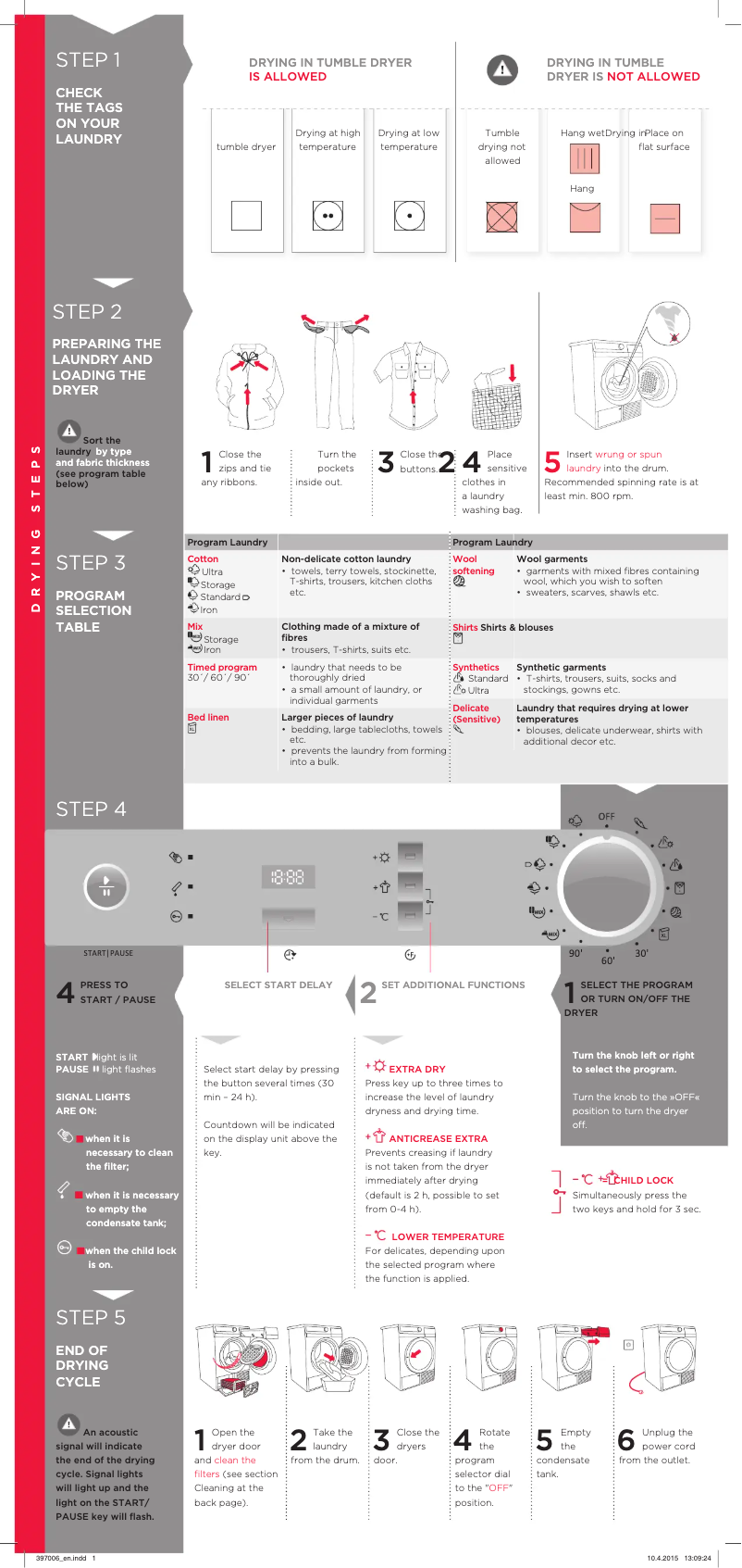 Página nº 1 - Manual de usuario Gorenje D744B