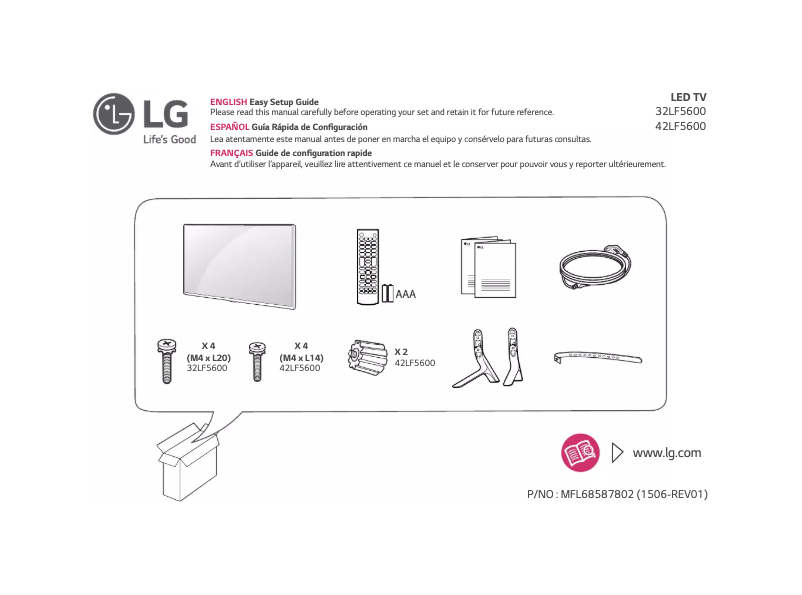 Página nº 1 - Manual de usuario LG 32LF5600