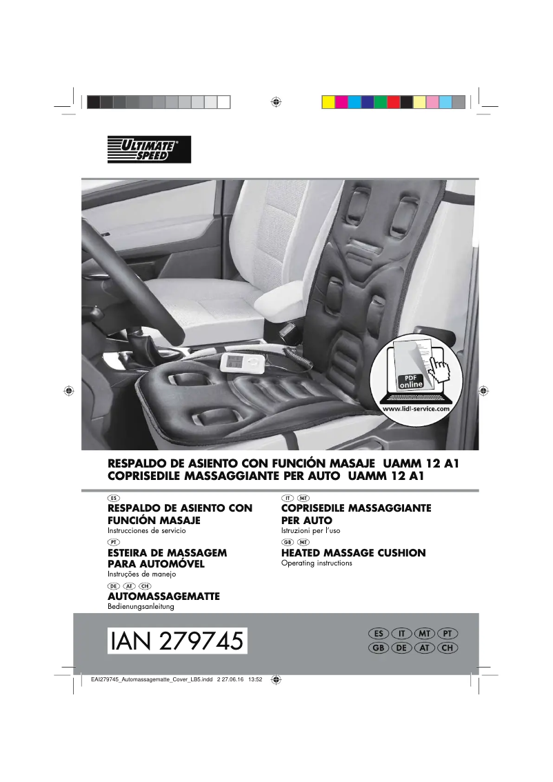 Imagen de la primera página del manual del dispositivo UAMM 12 A1