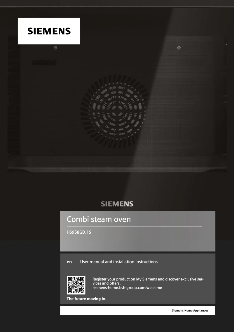 Página 1 del manual Guía de instalación Siemens HS958GDD1