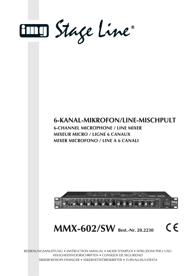 Imagen de la primera página del manual del dispositivo MMX-602