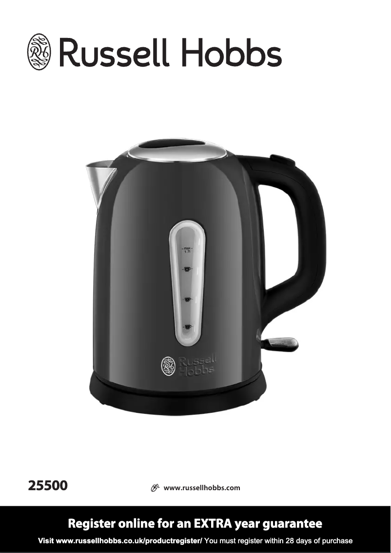 Página 1 del manual Manual de usuario Russell Hobbs Cavendish 25500