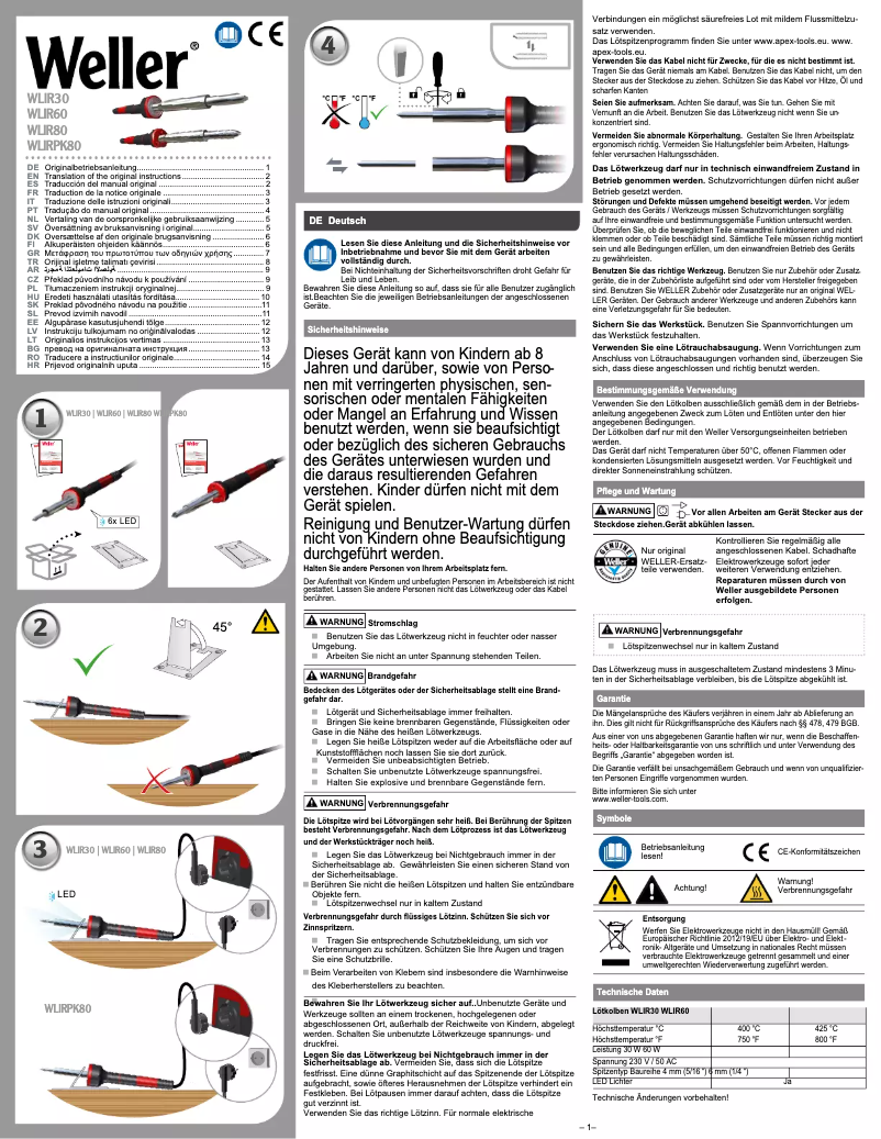 Imagen de la primera página del manual del dispositivo WLIRPK80