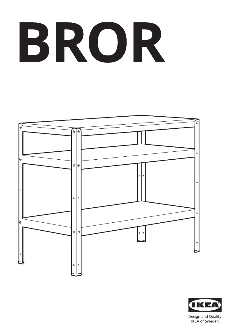 Página 1 del manual Manual de usuario Ikea BROR 303.332.86
