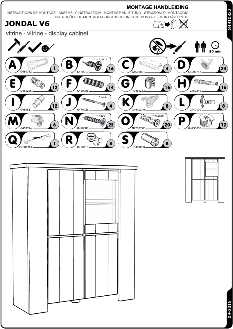 Imagen de la primera página del manual del dispositivo Jondal