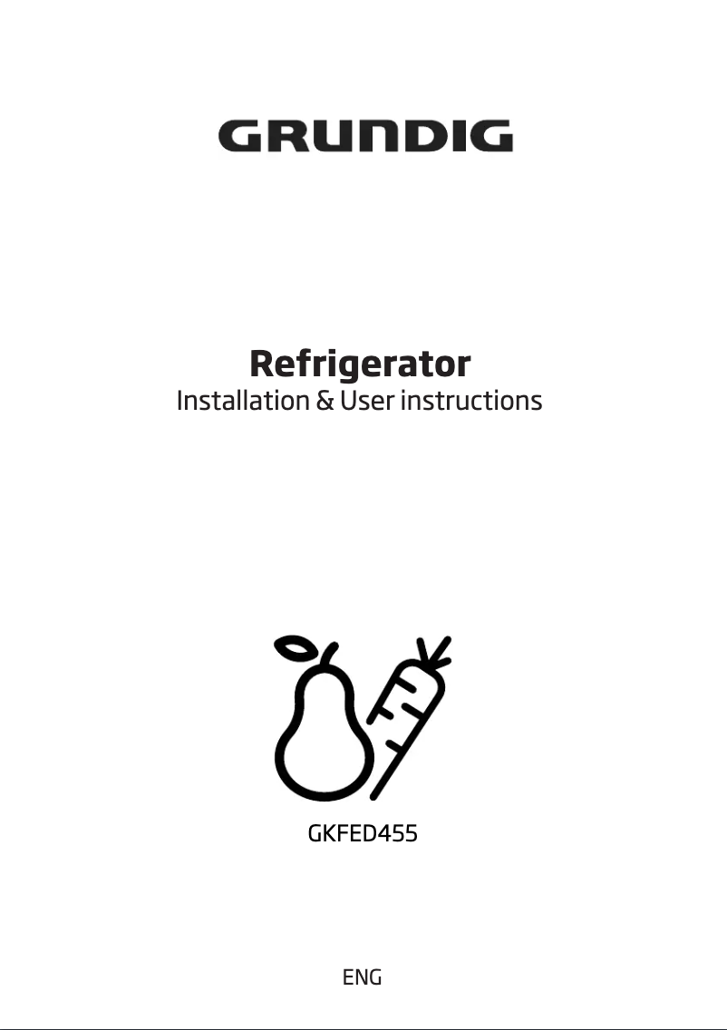 Página 1 del manual Manual de usuario Grundig GKFED455